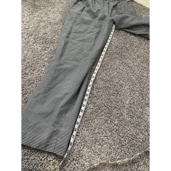 Vintage Houndstooth Trousers High Waist Pleated Career Pants charter club size 8 - Picture 5 of 11